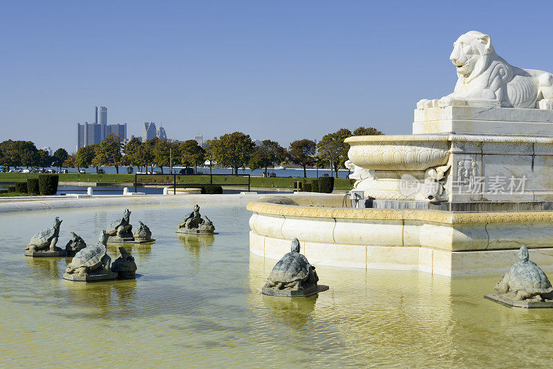 Scott Fountain, Belle Isle，底特律